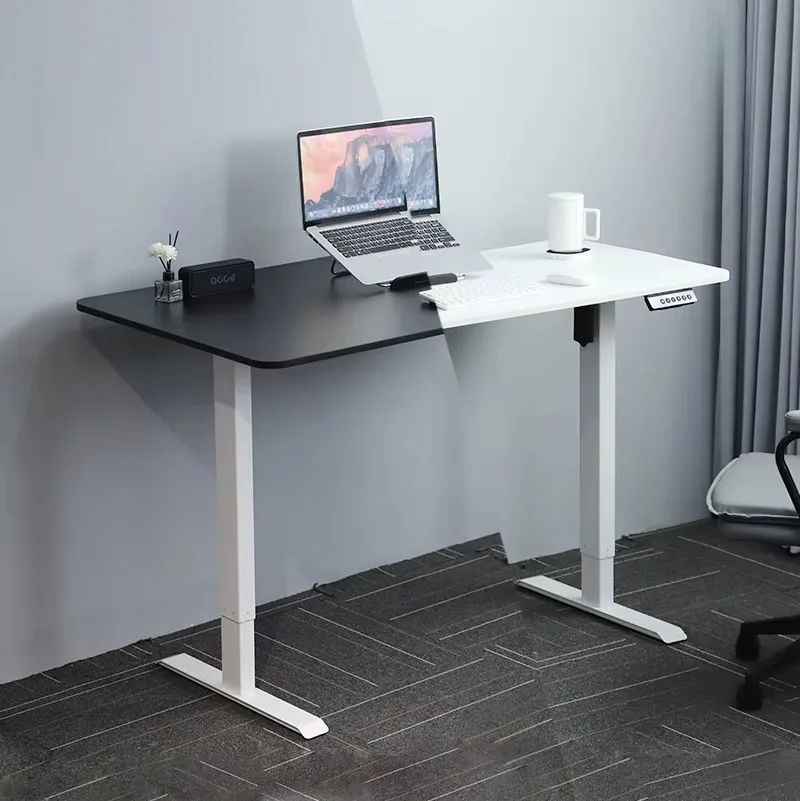 Modern Single Motor Electric Office Computer Workstation Table Height Adjustable Standing Desk Frame for Home Office Use