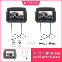 KTYDKP Car Headrest Monitor Universal 7 Inch TFT LED Screen Pillow AV Input