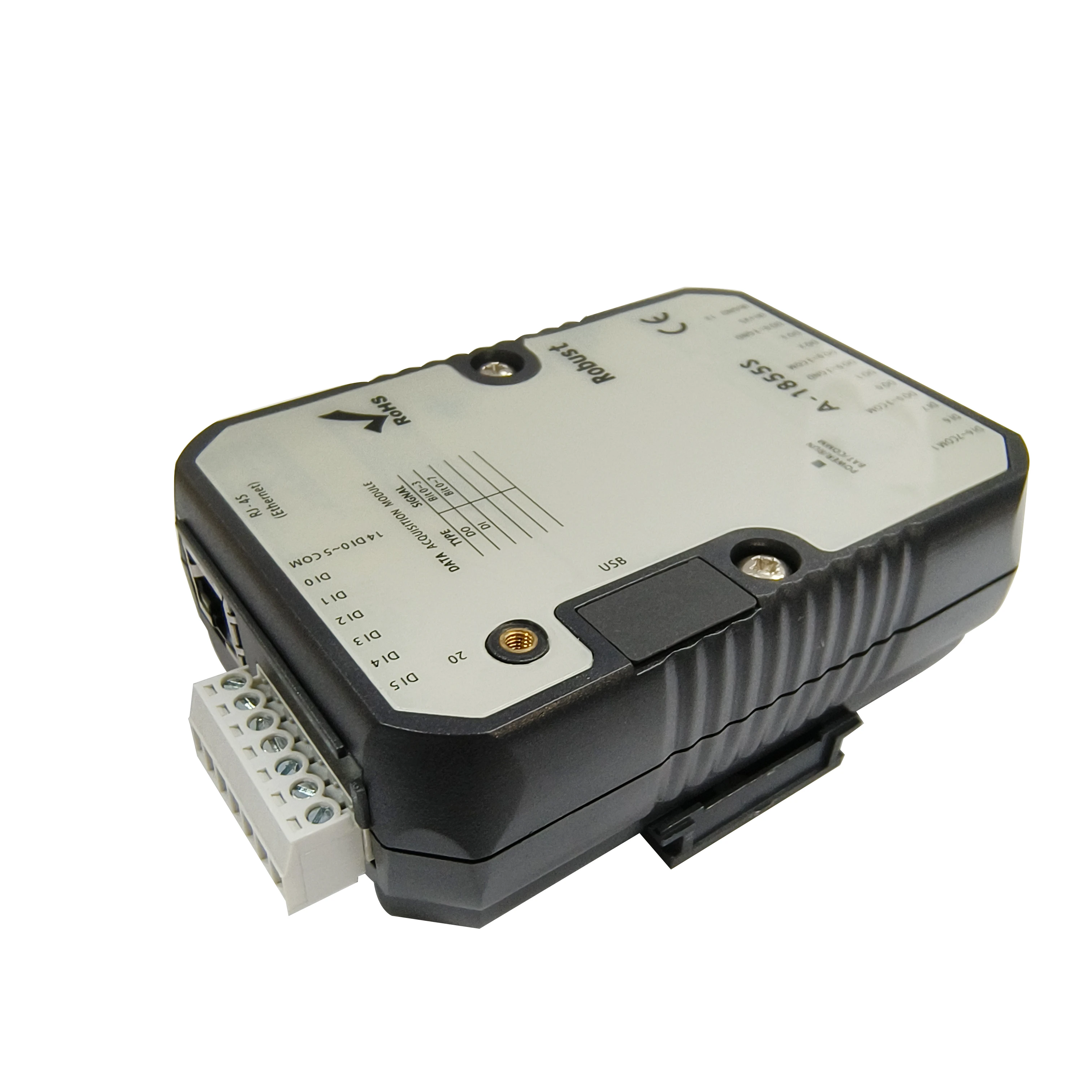 Modul IO Digital Ethernet/IP Industri 8DI 4DO (Sumber) Dengan Modbus TCP (A-1855S)
