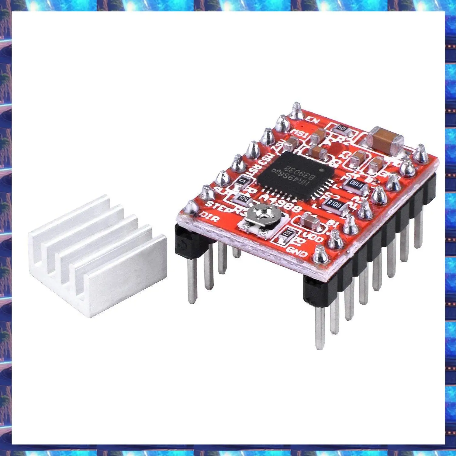 2025 5Pcs A4988 Stepstick Stepper Motor Driver Module With Heat Sink For 3D Printer Reprap Suitable,5Pcs A4988 Stepstick Stepper