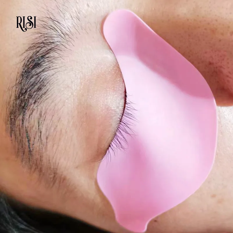 RISI Silicone Eye Patch For Lash Dye Reusable Soft Under Eye Pads For Eyelash Extension Tools Eyelash Patch