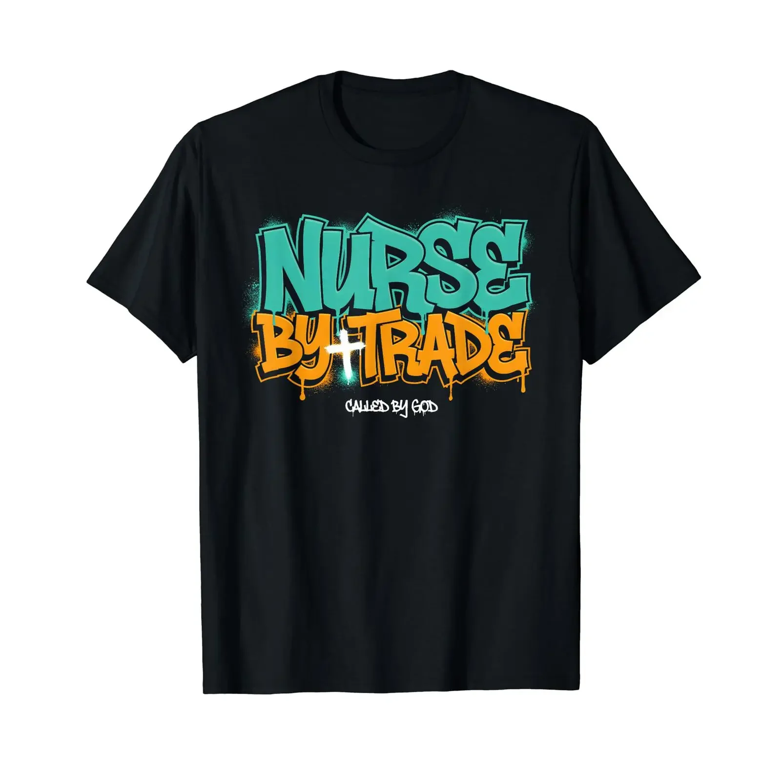 Nurse by profession described God as a Christian believer Affordable graphic t shirt vintage Washed designer clothes fashion