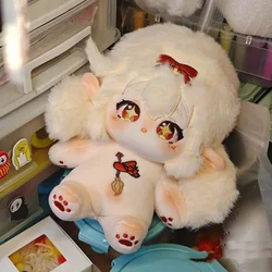 20cm Game Genshin Impact Klee Plush Dolls Toy Nude Doll with Sk Plushie Cosplay Dress Up Cotton Doll Kids Gift Adult Children