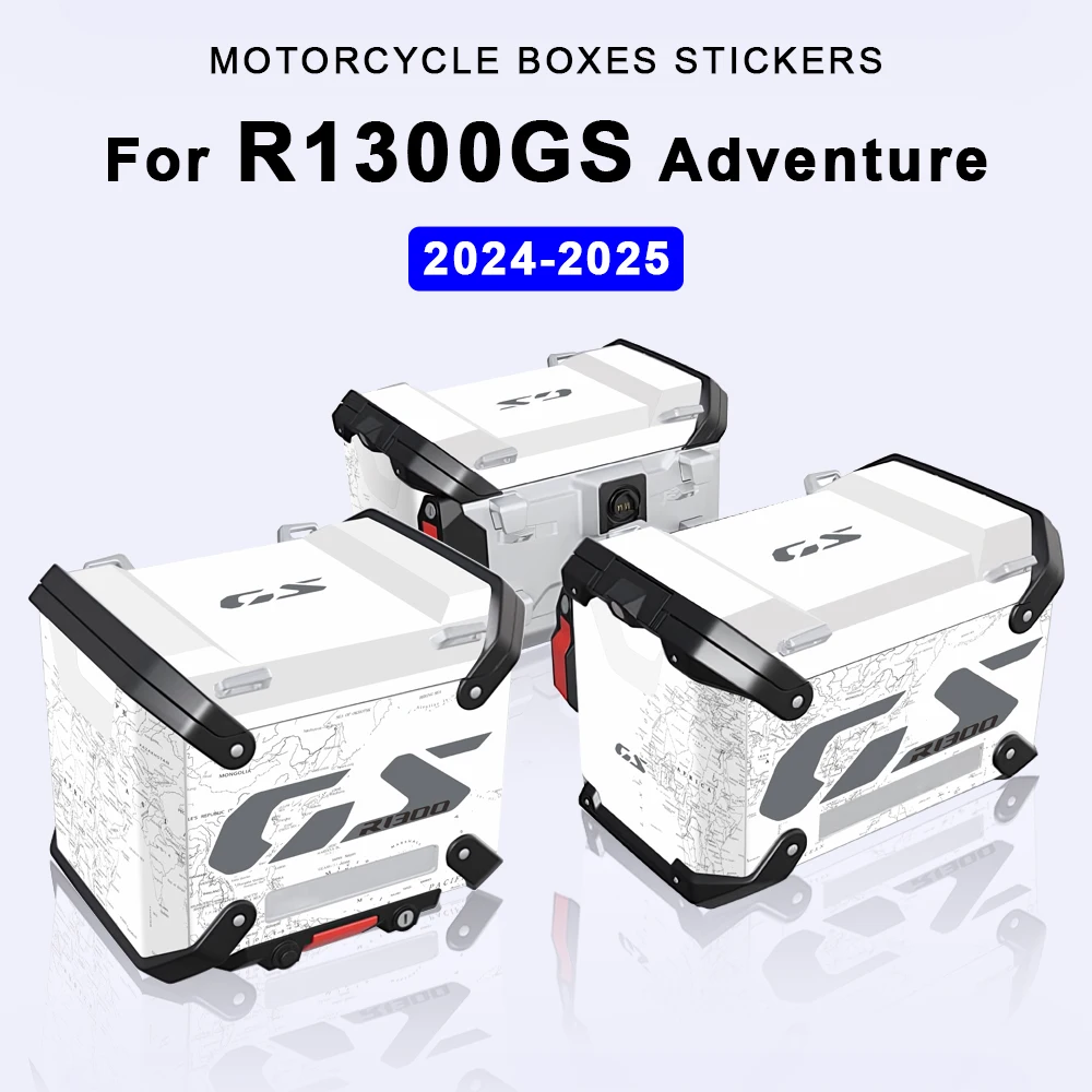 

For BMW R1300GS Adventure R 1300 GS R1300 GS ADV 2024 2025 Motorcycle Suitcase Stickers Accessories Side Boxes Top Luggage Decal