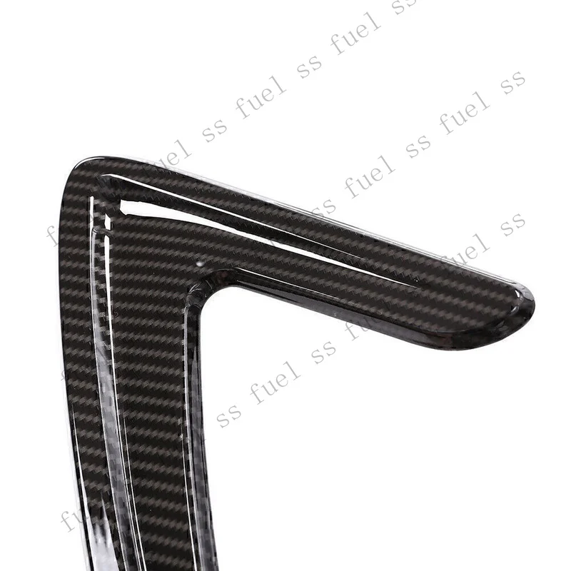S+ For BMW 3Series F30 13-18 Fender Side Air Vent Outlet Cover Trim Carbon Look 6