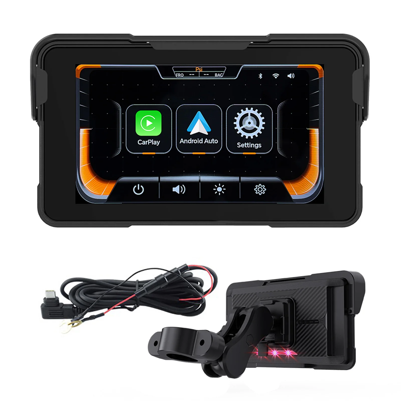 

5,0-дюймовый беспроводной CarPlay Moto Android Auto портативный цифровой мотоцикл приборная панель GPS мотоцикл навигационный экран