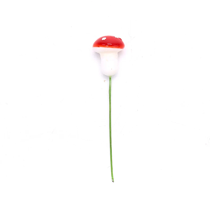 100 Uds. Modelos de setas artificiales coloridas figuras de acción de plantas en miniatura para decoración del jardín del hogar