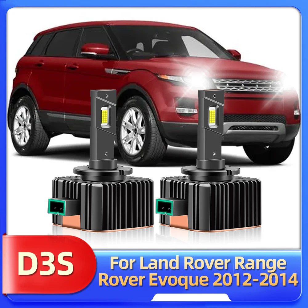 

LSlight 2 шт. для Land Rover Range Rover Evoque 2012 2013 2014 светодиодная лампа для фар 1:1 HID D3S для светодиодной лампы высокой яркости 30000LM
