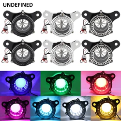 Motorcycle Air Filter LED Strip Light Air Cleaner Intake Systems for Harley Touring Road King Electra Street Glide Dyna Softail