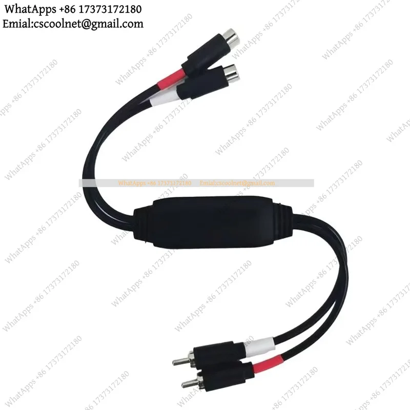 Stereo 2CH RCA Ground Loop Noise Isolator Hum Suppressor Filter For Car Home Audio Systems