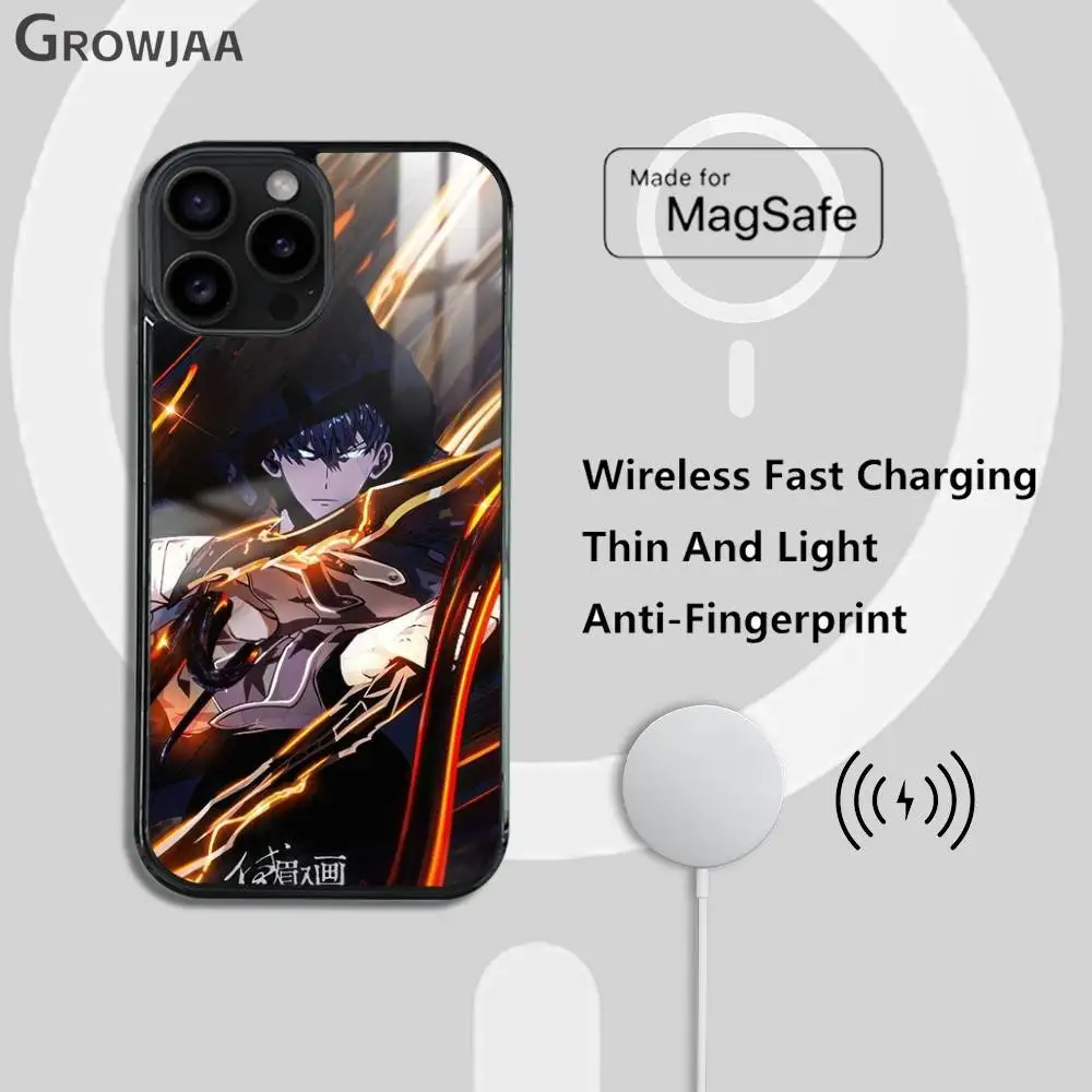 حافظة هاتف كول سولو L-Levelings لهاتف آيفون 16 15 14 13 برو ماكس بلس غطاء شحن لاسلكي مغناطيسي صغير Magsafe