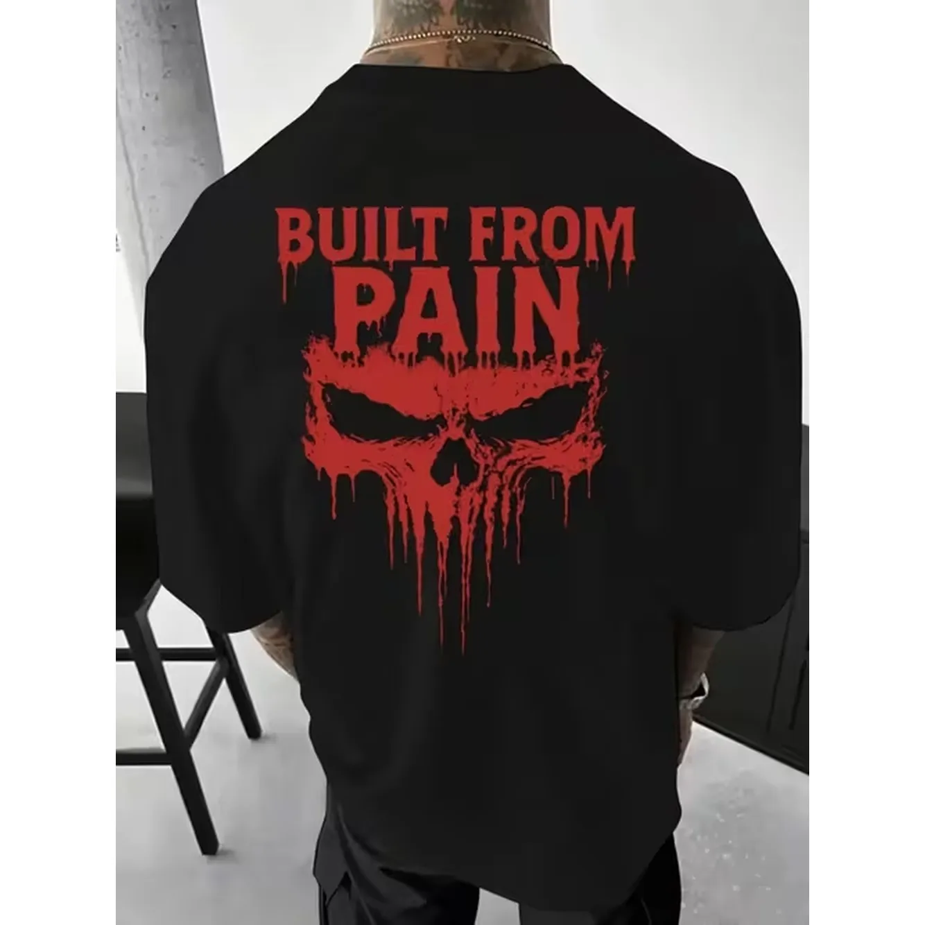 Mens Plus Size 180G Pure Casual T Shirt Halloween Pattern T Shirt Christmas Party Shirt Moisture Wicking And Breathable Street Fashion Suitable For Daily Wear In Summer Machine Washable Suitable For Local Delivery Availabl