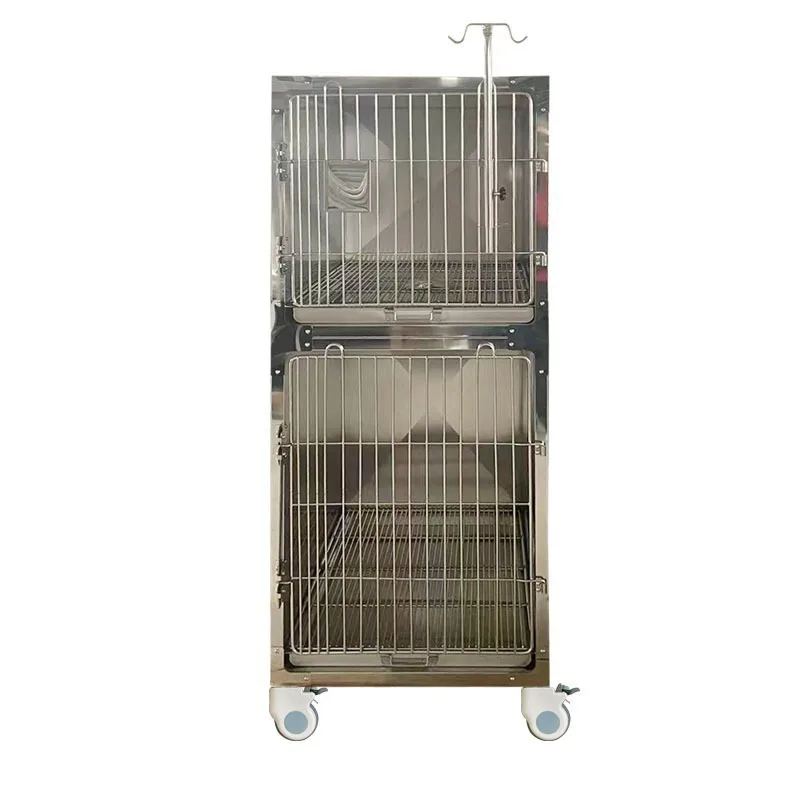 

Cat and dog thermostatic oxygen cabin cage, stainless steel foster cage