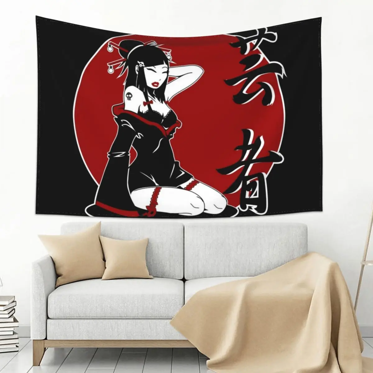 

Geisha Pinup Jp 2 Tapestry Decor For Bedroom Bedroom Decor Outdoor Decoration Tapestry