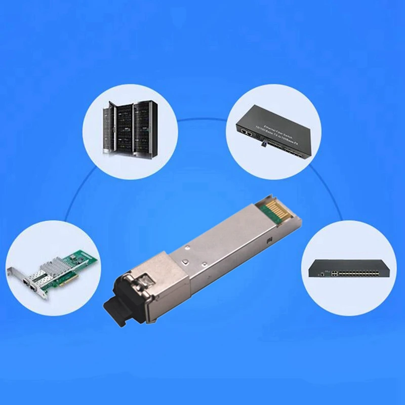ABFT-2X 20KM Single Fiber SC GPON Module Switch Gigabit SFP Optical Module Compatible For With HP H3C Switch