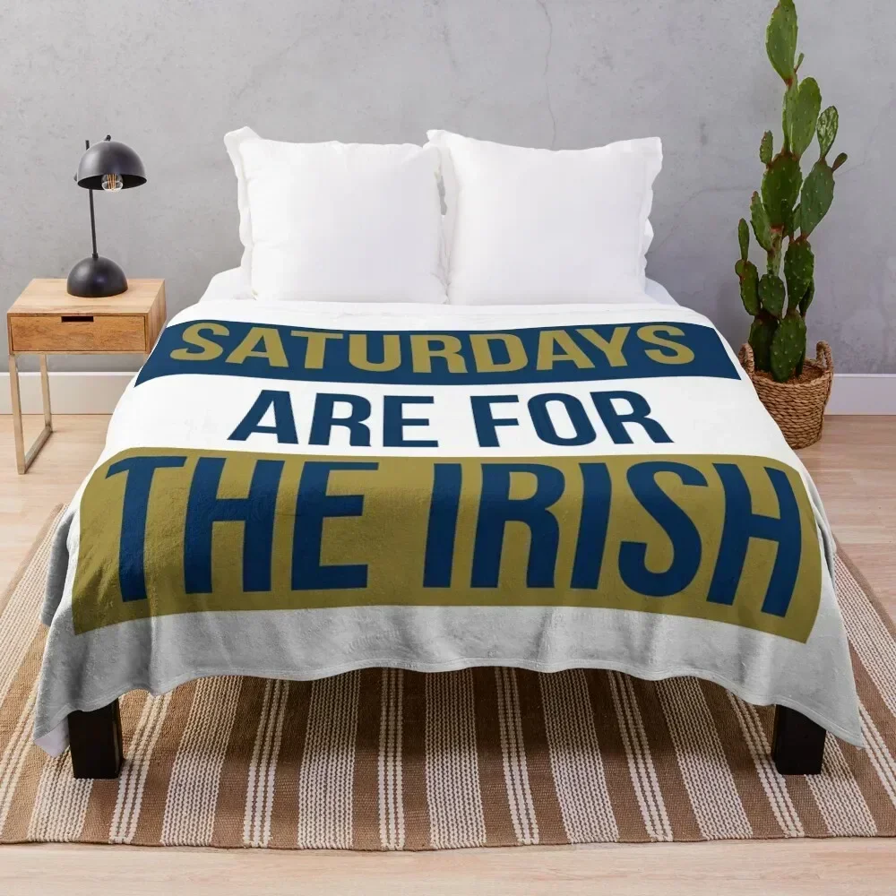 

Saturdays Are For The Irish Shirts & Stickers Throw Blanket Luxurious Soft Blanket Holiday Gift for Family