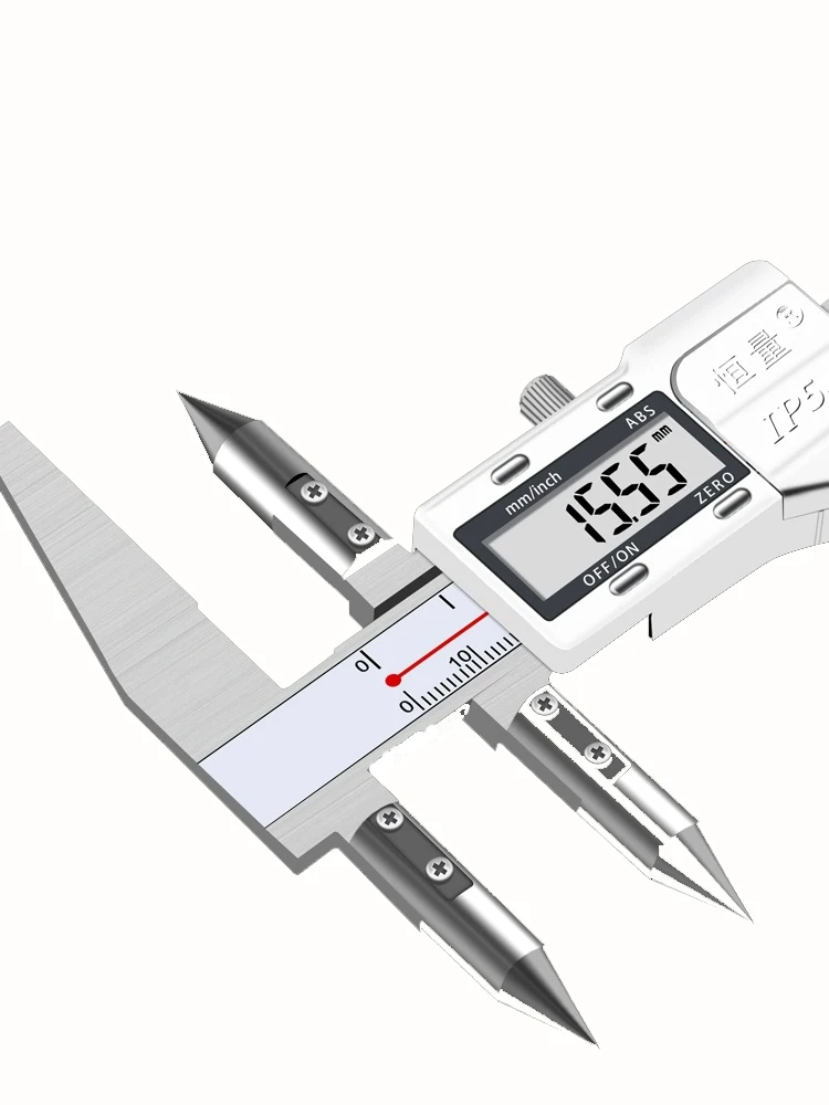 HENGLIANG Centerline Digital Caliper with Conical Tips electronic digital center distance caliper5-150 5-200 5-300 10-150 200mm