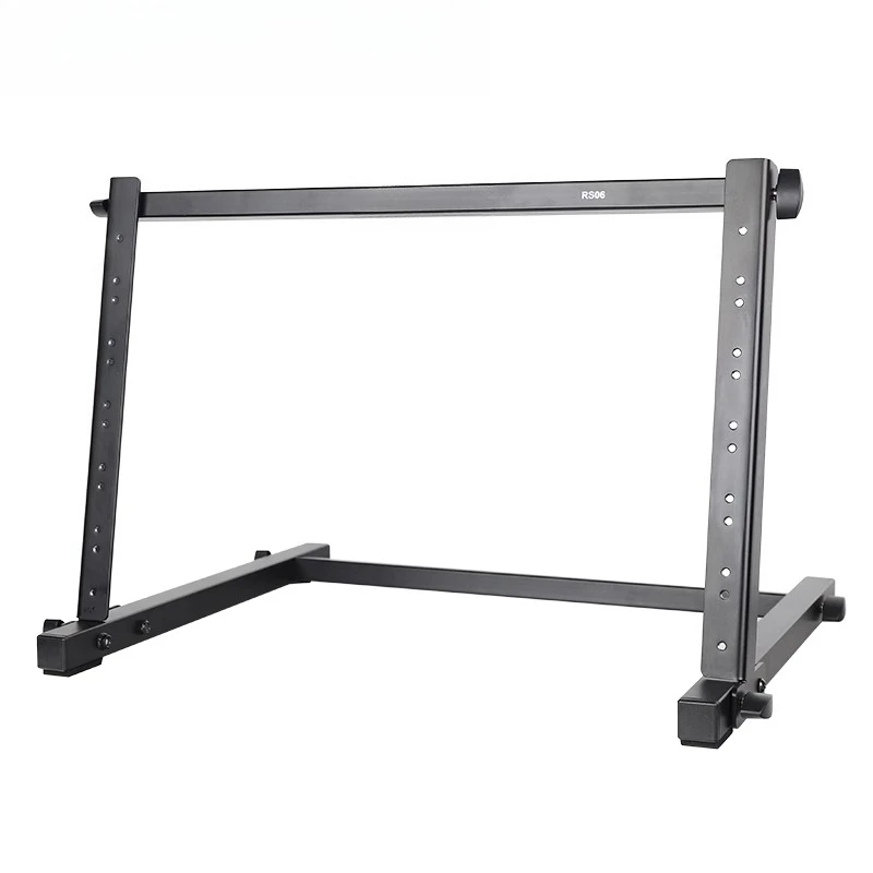 RS06/12 Studio Audio Equipment Bracket, 19 Inch Desktop Mount Storage Rack for Professional Audio Gear
