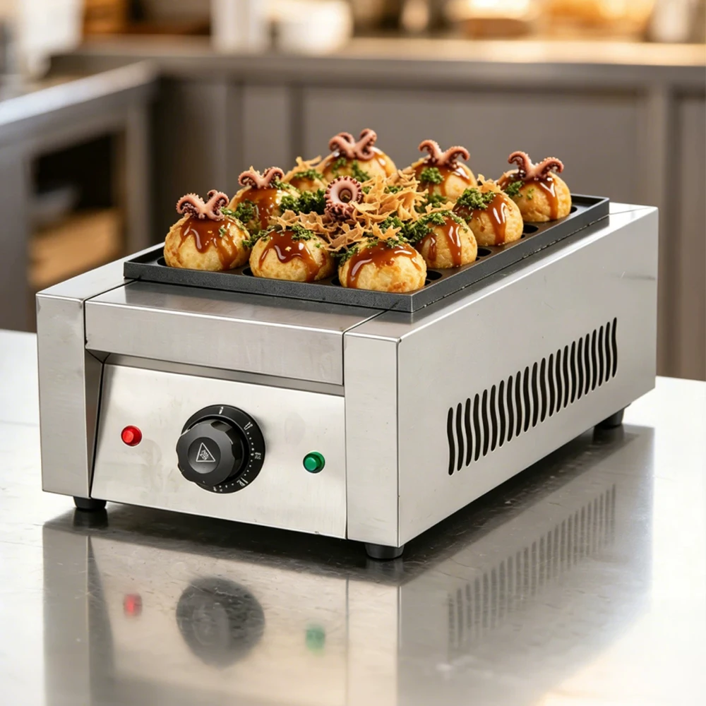 Ticari Elektrikli Takoyaki Mak - Takoyaki Grill Plate incelemesi ve fiyatı