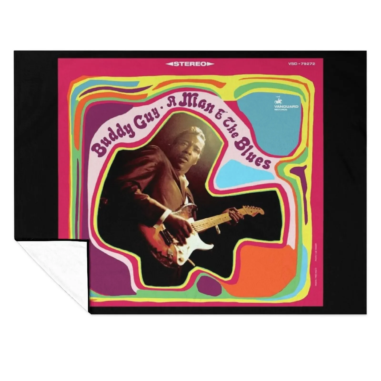 

Buddy Guy A man the blues Throw Blanket Hairy For Sofa Thin Softest Furry Blankets