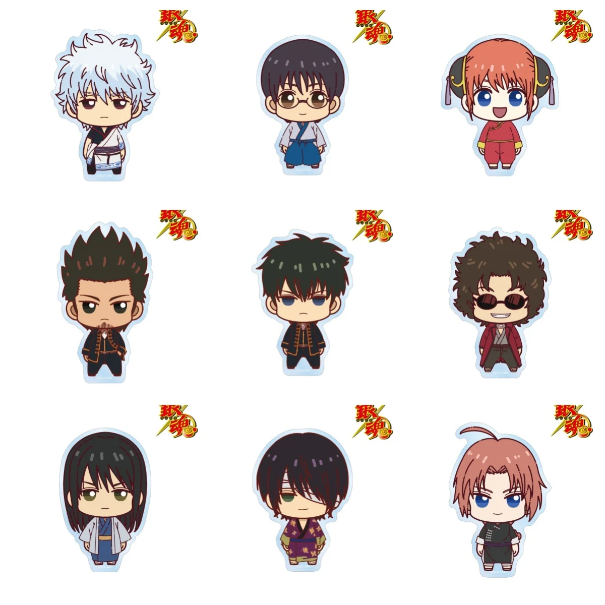 Аниме-gintama-акриловый-брелок-подвеска-сумка-автомобильный-брелок-аксессуары-сотовый-телефон-акриловые-брелоки-Декор-подарок