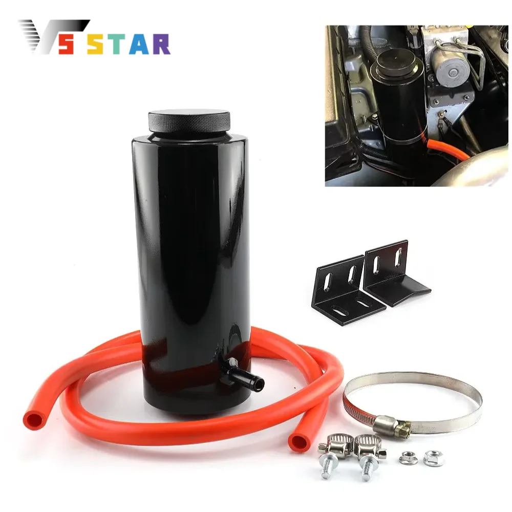 

High Quality Aluminum Radiator Coolant Tank 800ml Coolant Expansion Tank Cooling Catch Bottle Overflow Reservoir Car Styling