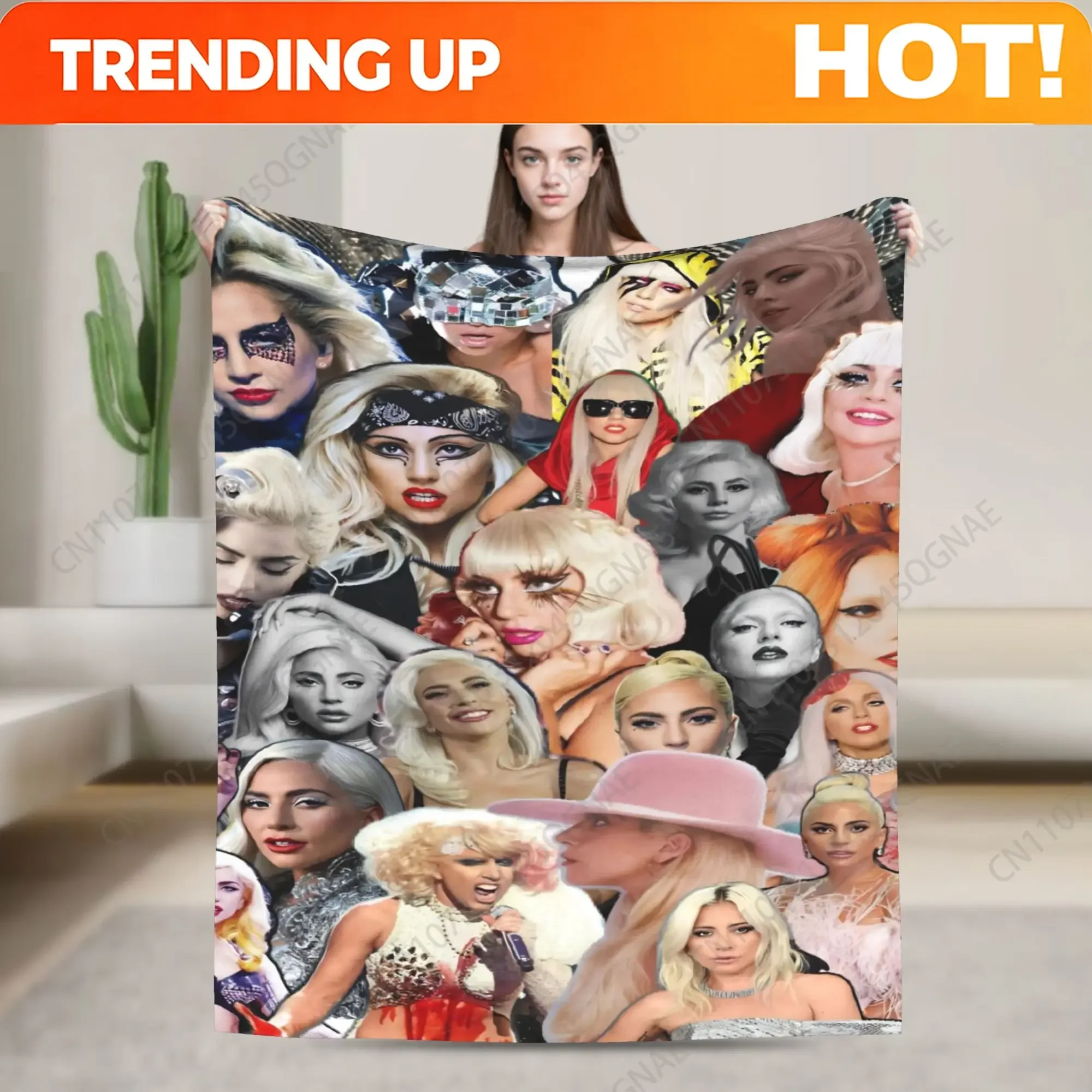 Custom Lady Gaga Mayhem 2025 Album Blanket Quality Soft Throw Blanket Winter Travel Outdoor Fluffy Bedspread
