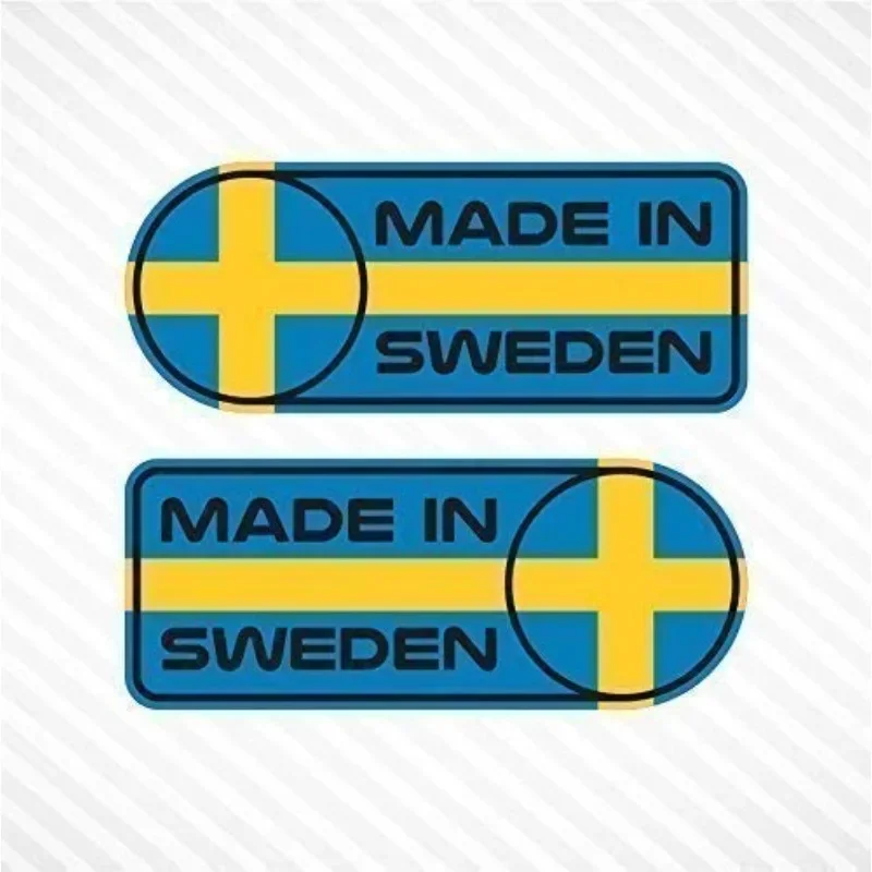 

Made in Sweden Swedish Sticker Car Styling Vinyl for Auto Tail Window Engine Motor Fuel Tank Helmet Decals