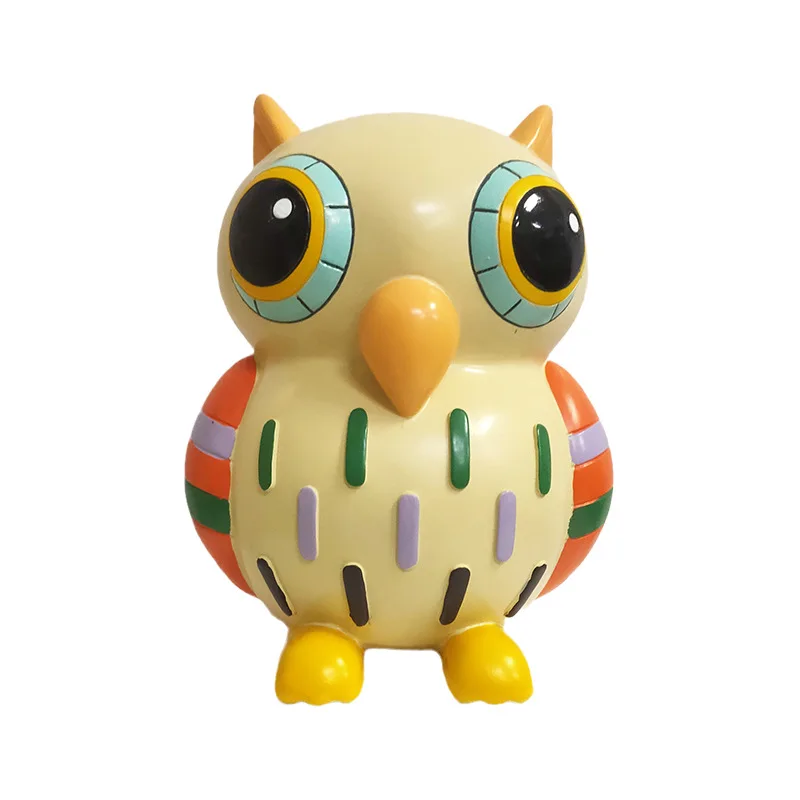 Hot Sale Owl Money Box Resin Crafts Can Save and Withdraw Savings Jar Cute Cartoon Decoration