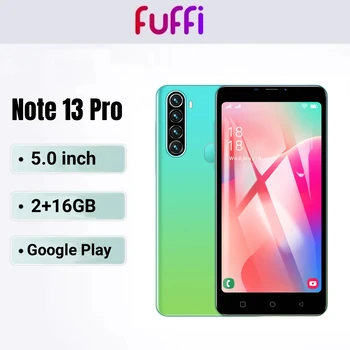 Fuffi-note 13 pro, telefone celular, 5.0 polegadas, 16gb rom, 2gb ram, smartphone android, sim duplo, 2000mah, telefones celulares, celulares