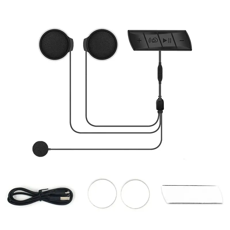 

A95E-Motorcycle Helmet Headset Bluetooth 5.0 Intercom Wireless Earphone With Mic Noise Reduction Headphone Durable Easy Install