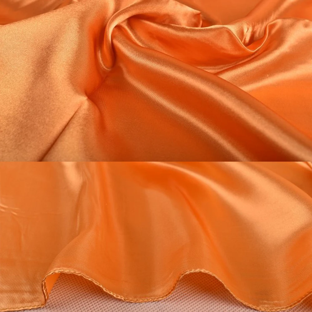 Sciarpa da donna in seta 2022 nuovo di zecca morbido e leggero Bandana foulard eleganti accessori in Chiffon fascia solida moda