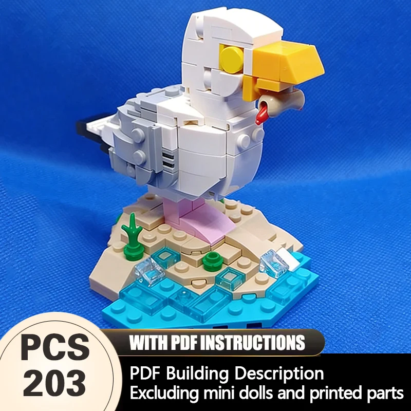 Creators Animal Series Model MOC Building Bricks Seagull Modular Technology Gifts Holiday Assemble Children Toys Suit
