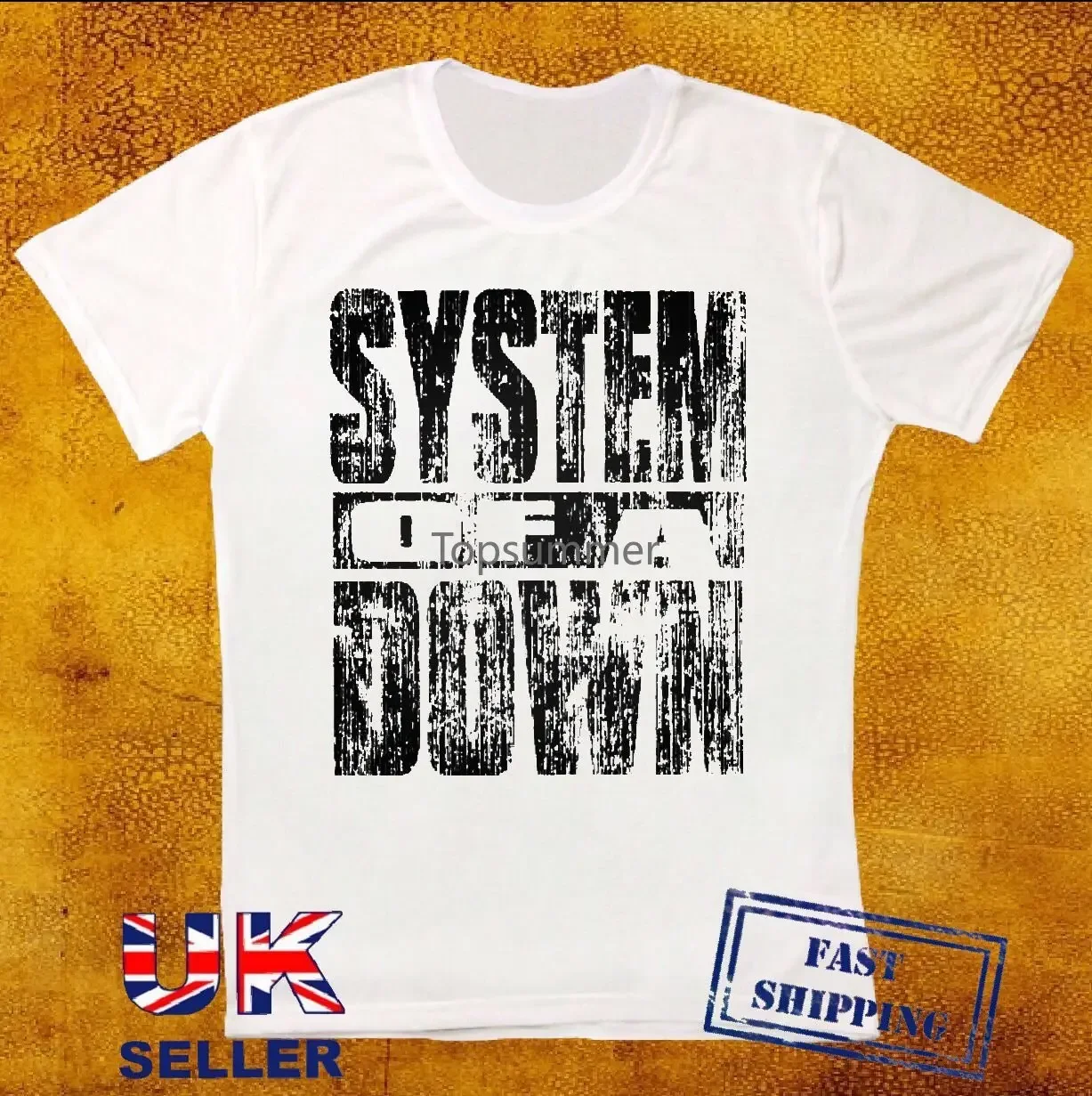 

System of A Down Distressed Logo Scars on Broadway Негабаритные футболки с рисунком Мужские хлопковые футболки