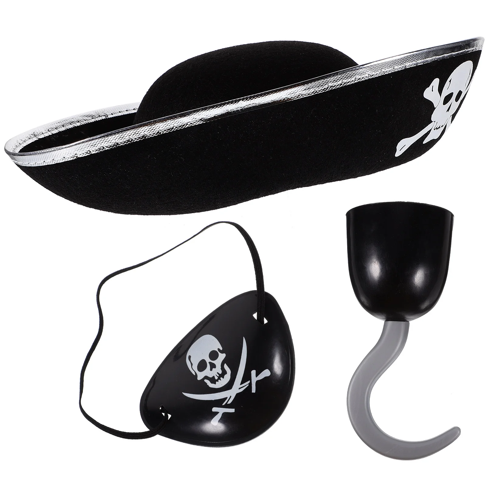 3 قطعة زي القراصنة هالوين مجموعة الكاريبي تأثيري الدعائم الاطفال بدلة حفلة ملحق القراصنة زي مجموعة تأثيري الدعائم البدلة #6