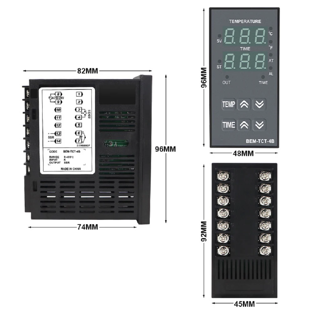 Suitable For Harsh Environments Heat Press Machine Digital Thermostat Advanced Temperature Controller Device Relay Output