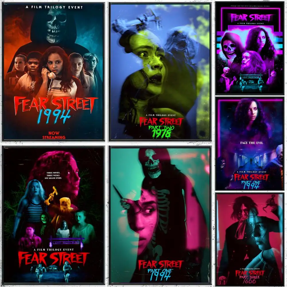 Fear Street Horror Movie Print Poster High-Quality Waterproof Wall Decal for Study, Living Room & Garage, Great Gift for Fans