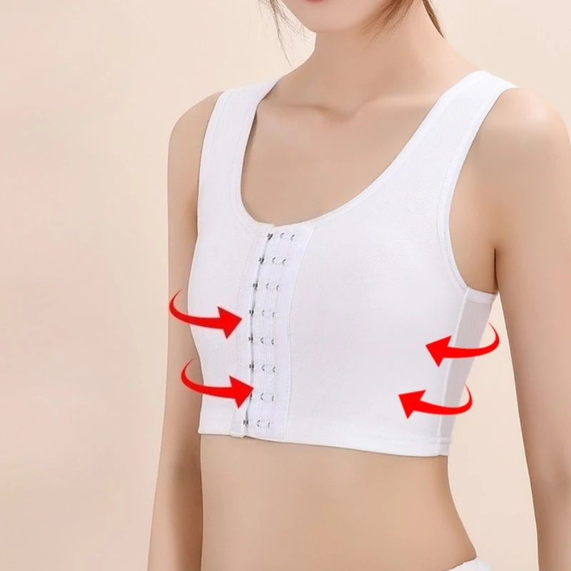 Carpeta de pecho transpirable para mujer, vendaje inalámbrico para el pecho, chaleco fino corto, ropa interior, ropa deportiva, Tops con corsé