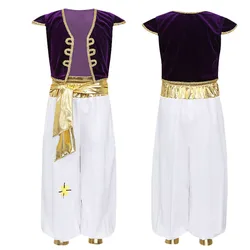 Kids Arab Prince Costume Suits Party Cos Costumes Love Live Cos Aladdin children's costume masquerade costumes Jeu de rôle de
