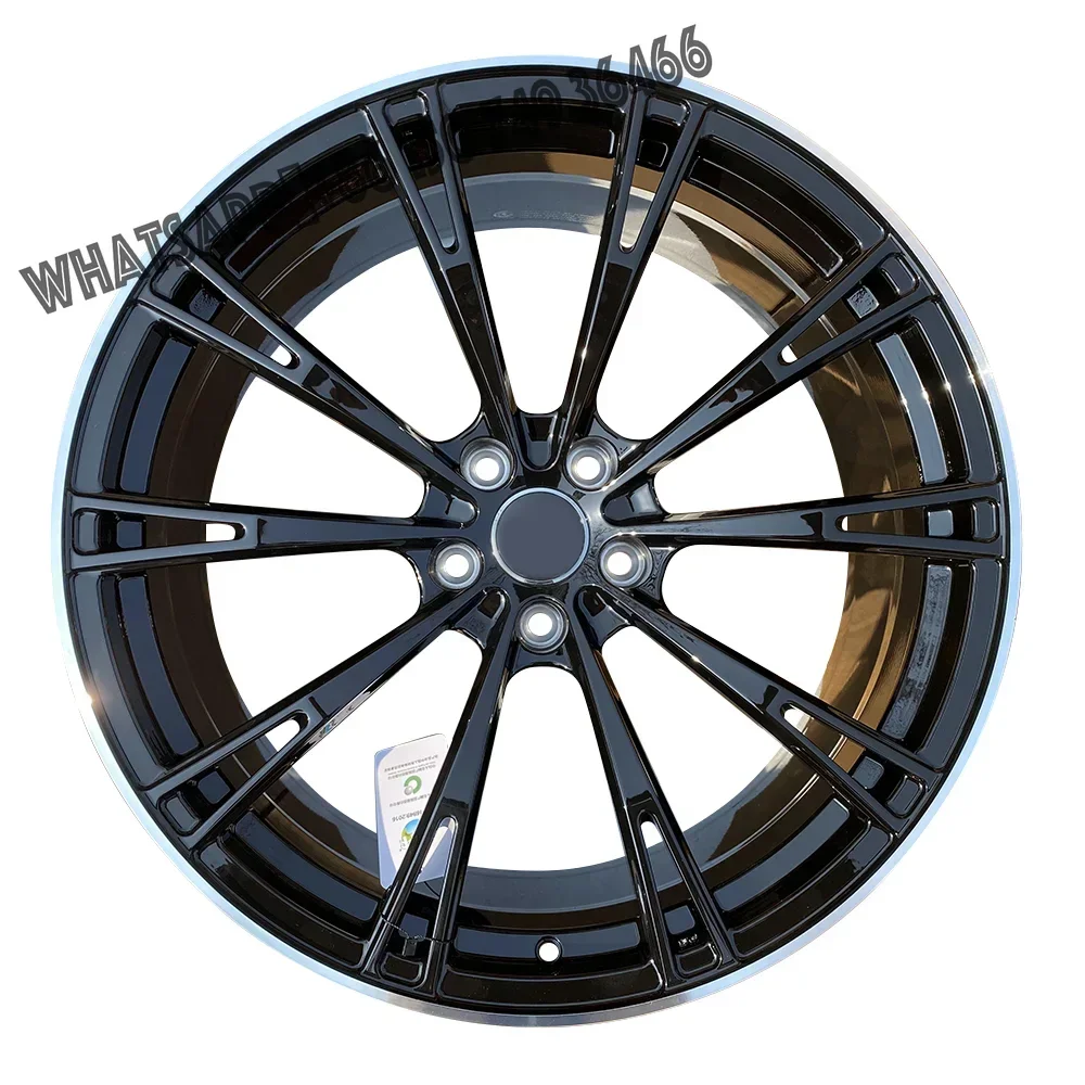 

18 19 20 Inch Multi Spoke Black Color Full Painting in Stock Monoblock Forged Wheel Car Rims Jantes 5x112 for Audi
