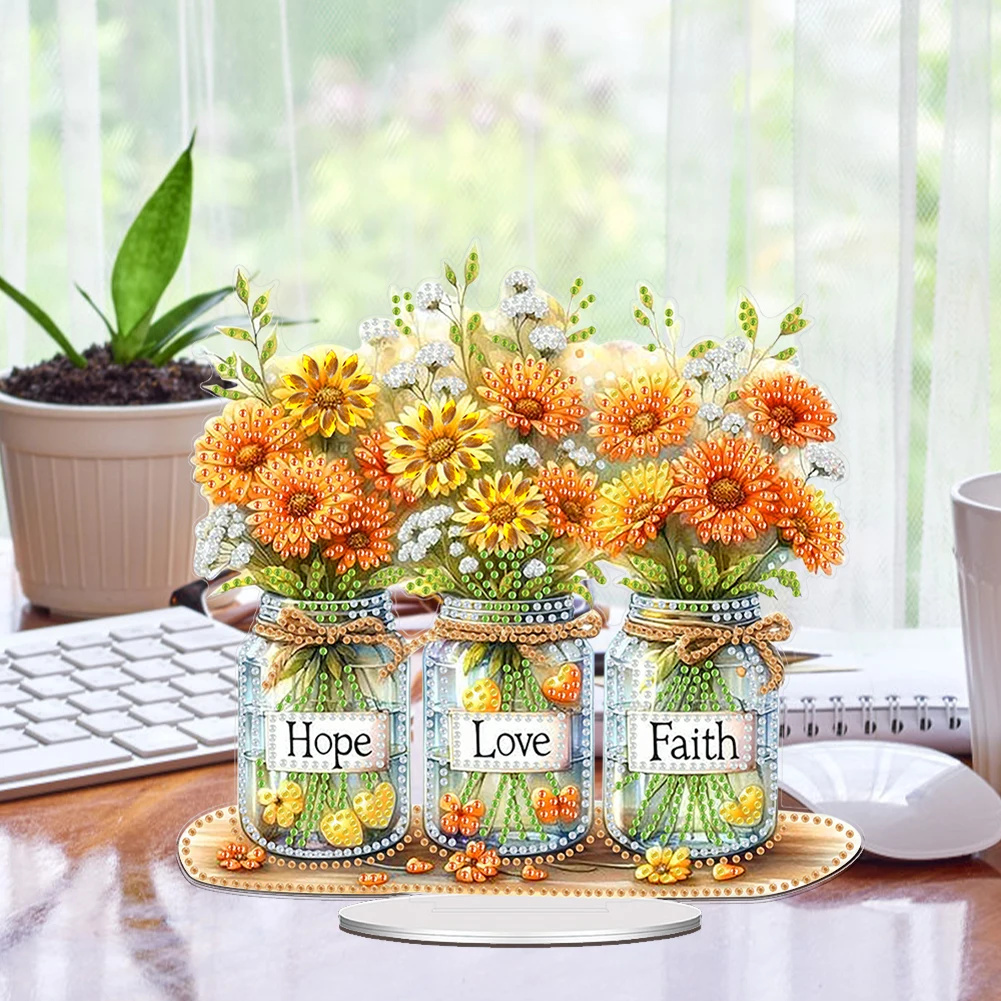 

Акриловые специальной формы, цветочный автомобиль, настольные алмазные художественные наборы, стразы, настольные украшения, 5D DIY, алмазное искусство, настольные украшения