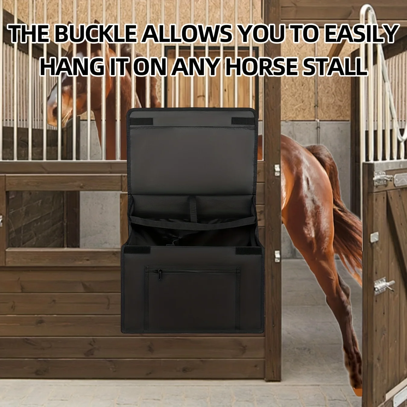 حقيبة تنظيم مستقرة على شكل حصان كبير مع مقصورات متعددة - تخزين قماش متين لحقيبة تخزين متعددة الوظائف #6