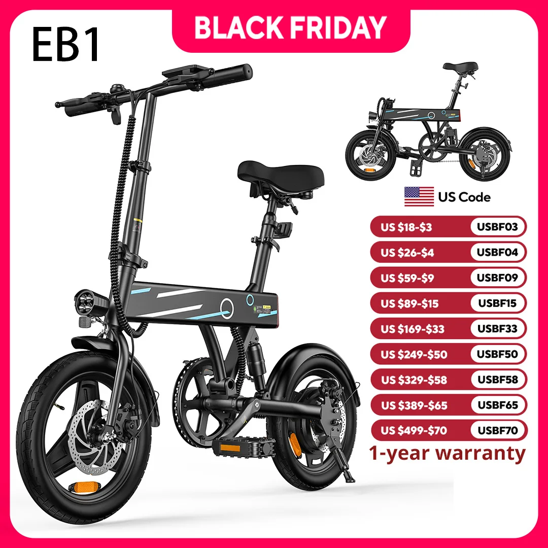 

14" Foldable Electric Bicycle for Adults,500W Electric Bike,Commuter E Bike for Teen