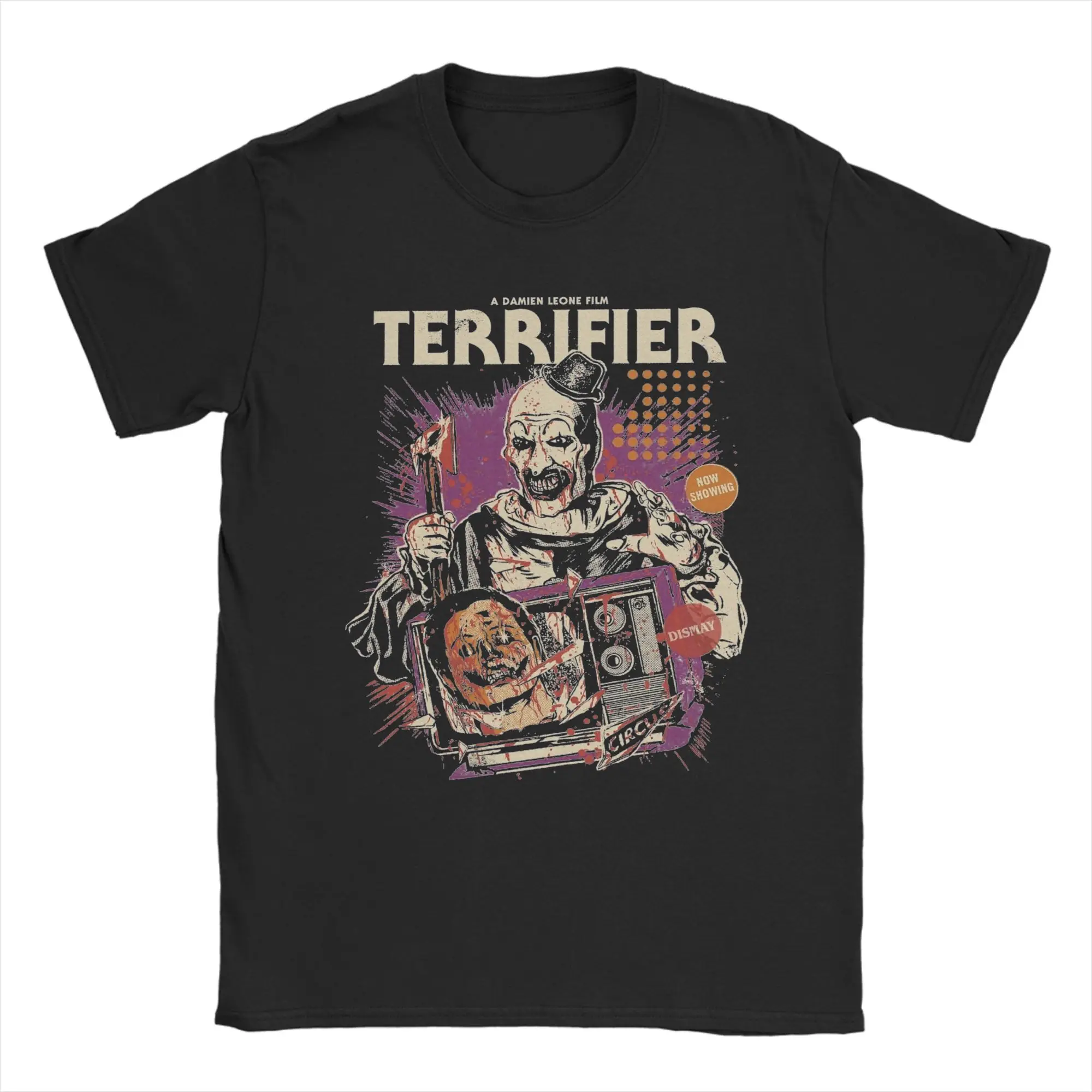 Men Women Terrifier Whos Laughing Now T Shirt  100% Cotton Tops Awesome Short Sleeve Crew Neck Tees Printed T-Shirts