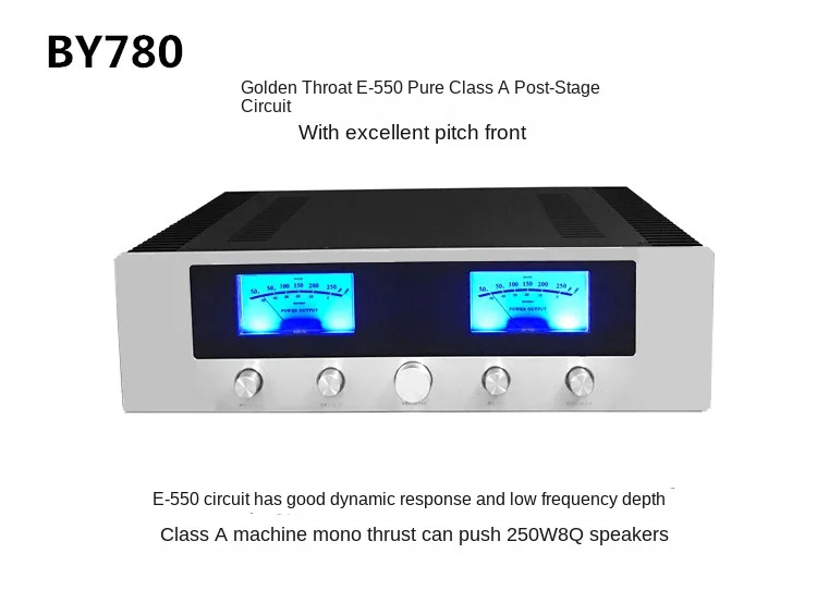 

Boya Amplifier BY780 Class A Power Amplifier with Class A Preamplifier HIFI Integrated Machine Fever Amplifier