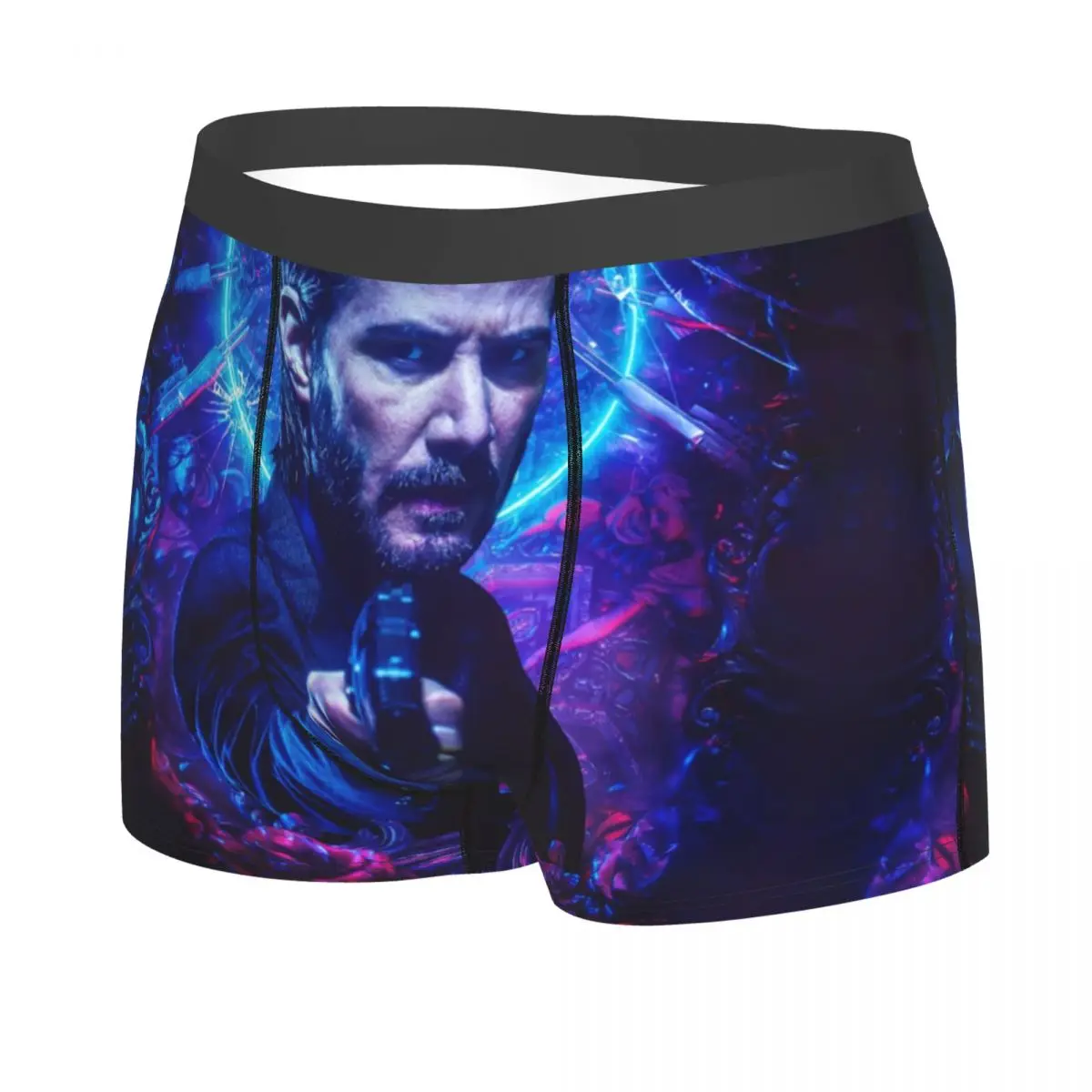 Male Cool Keanu Reeves Underwear John Wick Boxer Briefs Soft Shorts Panties Underpants