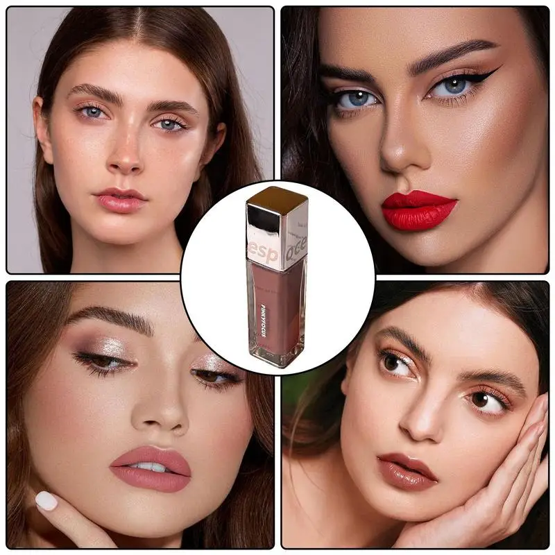 Flüssiger Lippen fleck Lippen kosmetischer Spiegel effekt natürlicher wisch fester Lippenstift Make-up für Frauen Mädchen Geschenk roter Lippenstift für Frauen