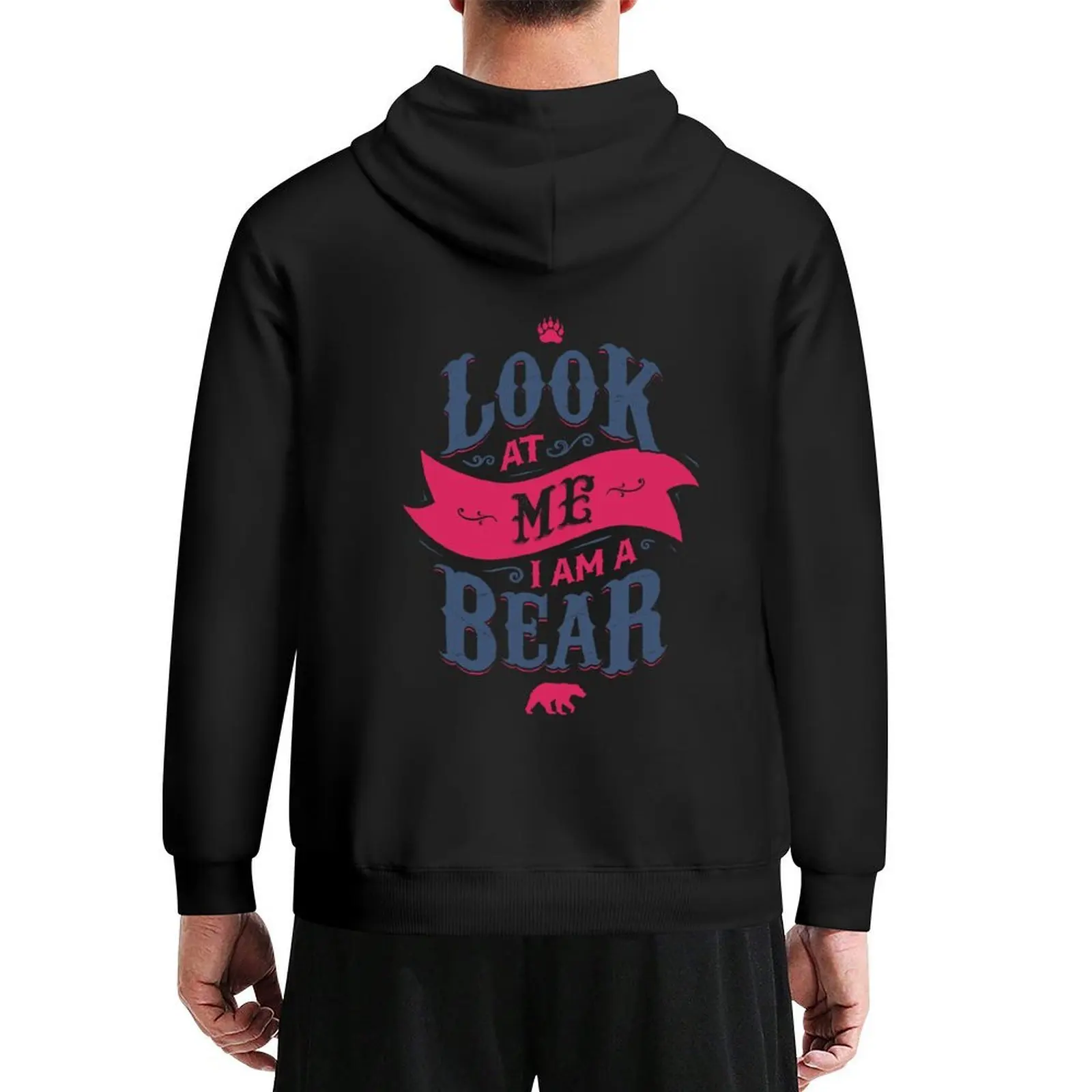 

LOOK AT ME I AM A BEAR Hoodie men clothes male clothes autumn new products anime clothes anime hoodie