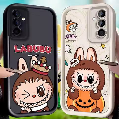 L-Labubu Case for Samsung Galaxy A53 A50 A50S A36 A35 A34 A33 A32 A30 A26 A24 A23 A22 A20 A16 A15 A14 A13 A12 4G M55 5G Cover