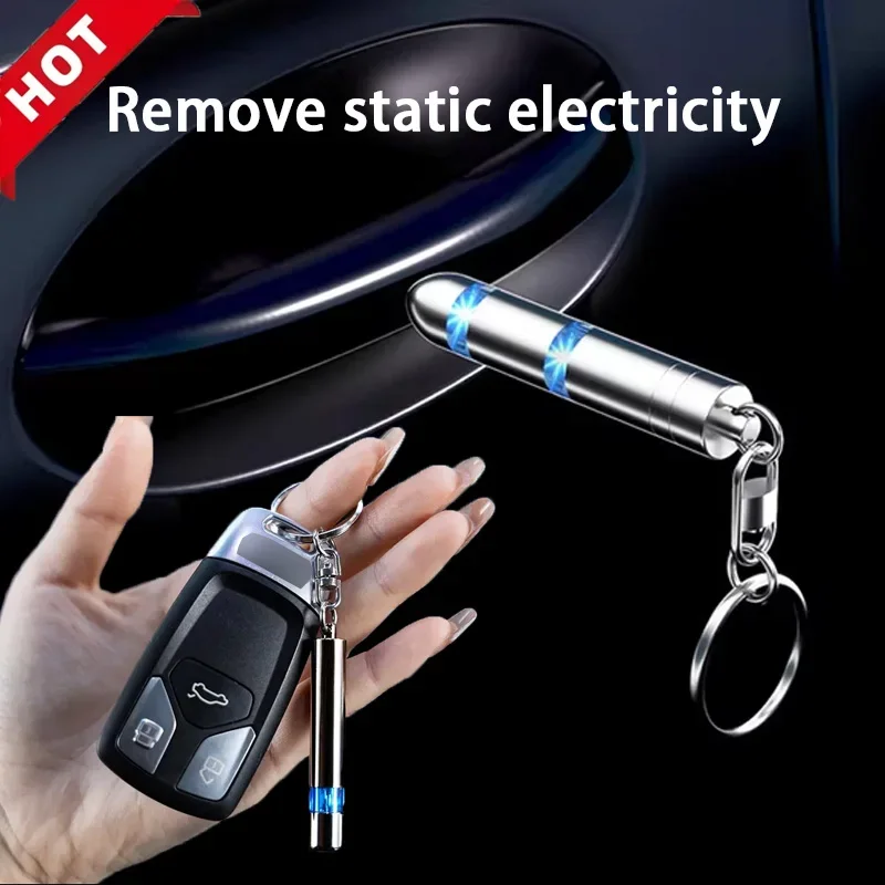 Car static eliminator automatically removes static electricity, keychain, car mounted human body static discharge device
